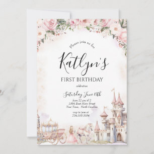 Princess Birthday Bjud, Inbjudan