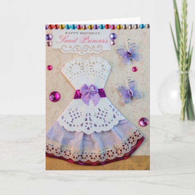 Princess Birthday Card Kort (Framsida)