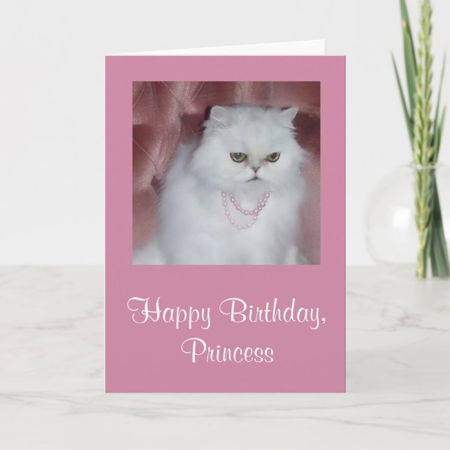 Princess Birthday Card Kort (Framsida)