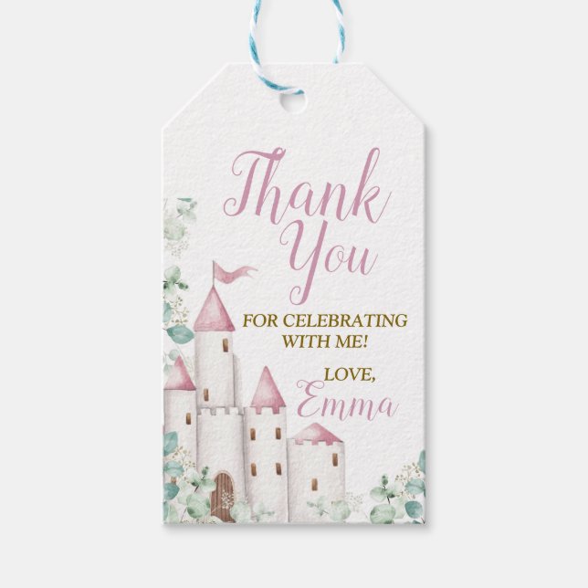 Princess Birthday, Castle, Princess Presentetikett (Framsidan)