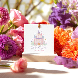 Princess Birthday Enchanted Castle Girls Favor Gåvor Etiketter