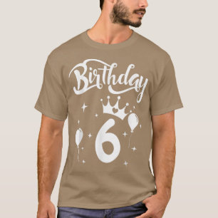 Princess Birthday Girl 6 Year Old There Princess T Shirt