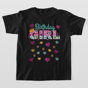 Princess Birthday Girl Krona Number T Shirt