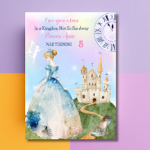 Princess Birthday-inbjudan