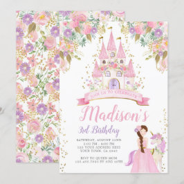 Princess Birthday Inbjudningar