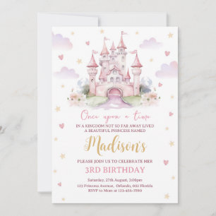 Princess Birthday Inbjudningar