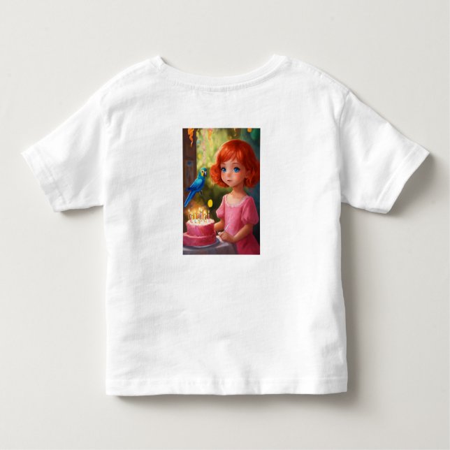 Princess Birthday Magic T Shirt (Baksida)