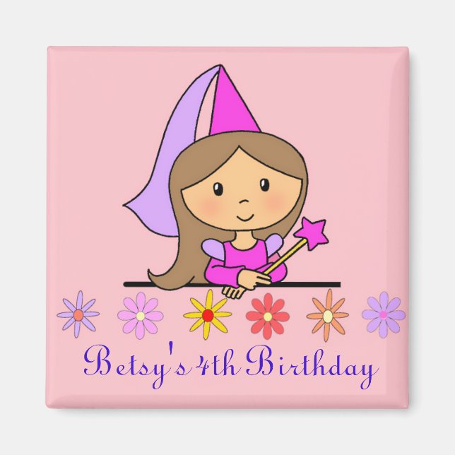 Princess Birthday Magnet (Framsidan)