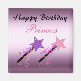 Princess Birthday Önskemål Magnet