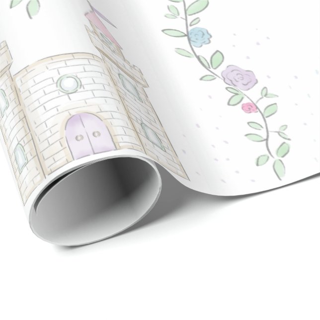 Princess Birthday Wrapping Papper Presentpapper (Rullad Hörn)