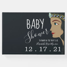 Princess Blue Baby Shower Gästböcker