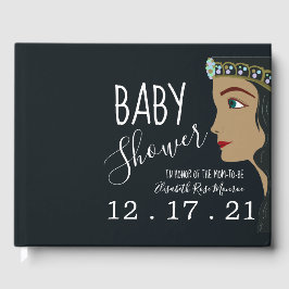 Princess Blue Baby Shower Gästböcker