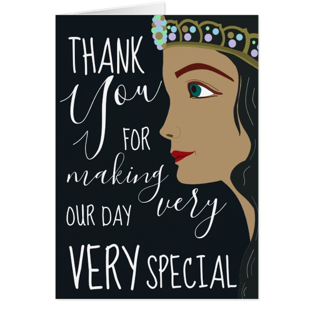 Princess Blue Baby Shower Tack Hälsningskort (Framsidan)