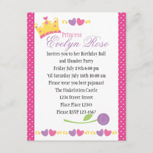 Princess Boll Inbjudningar