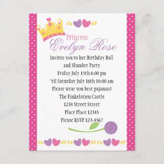 Princess Boll Inbjudningar