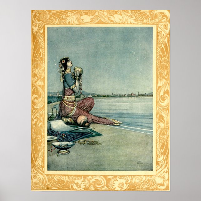 Princess by the Sea by Heath Robinson Poster (Framsidan)