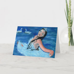 Princess Card svan Sjö Kort