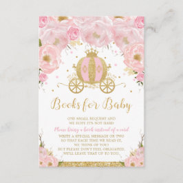 Princess Carriage Blommigt Baby Shower Ta med en B Tilläggskort