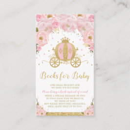 Princess Carriage Blommigt Baby Shower Ta med en B Tilläggskort