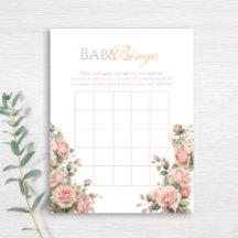 Princess Carriage Vintage Ro Baby Bingo