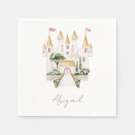 Princess Castle Baby Shower Pappersservett