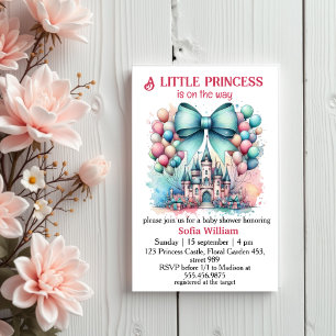 Princess castle-ballonger buggar i flicka inbjudningar