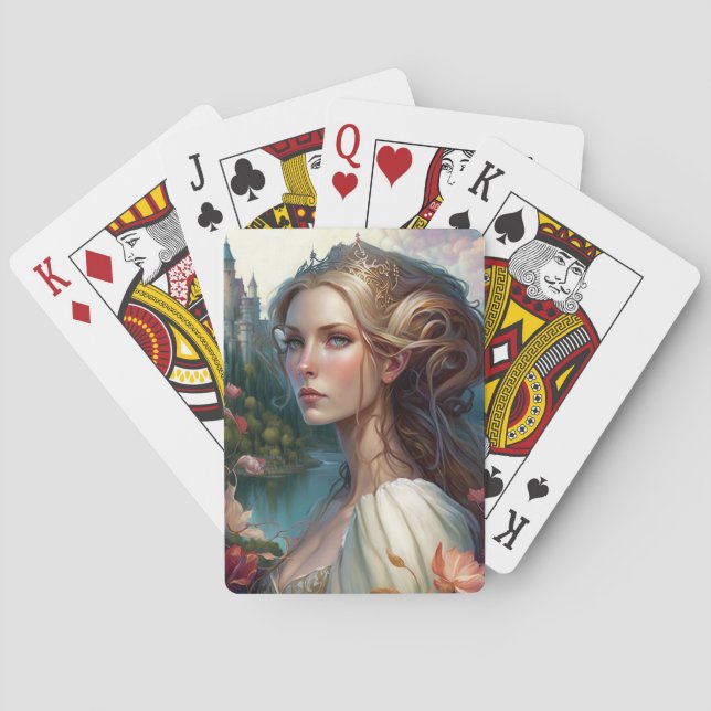Princess Castle Fantasy Art Casinokort (Baksidan)