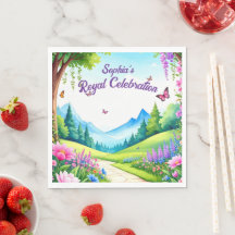 Princess Castle Födelsedagsfest Napkins