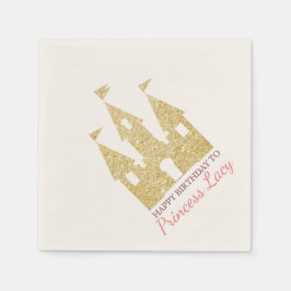 Princess Castle Födelsedagsfest Pappersservett