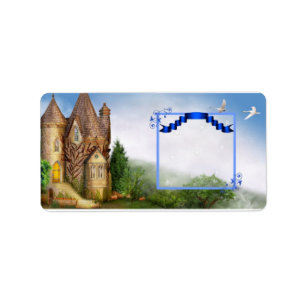 Princess Castle Hershey Miniature Candy Wrapper Adressetikett