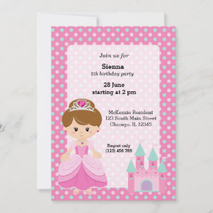 Princess & Castle Inbjudningar