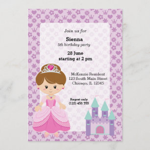 Princess & Castle Inbjudningar
