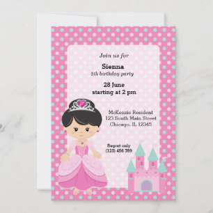 Princess & Castle Inbjudningar