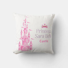 Princess Castle Personalize med Namn Kudde