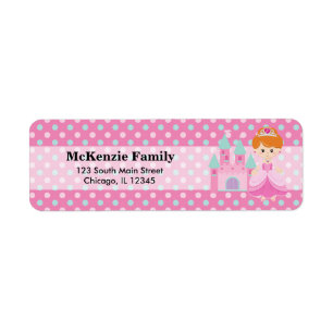 Princess & Castle Returadress Etikett