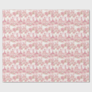 Princess Castle Seamless Mönster Presentpapper