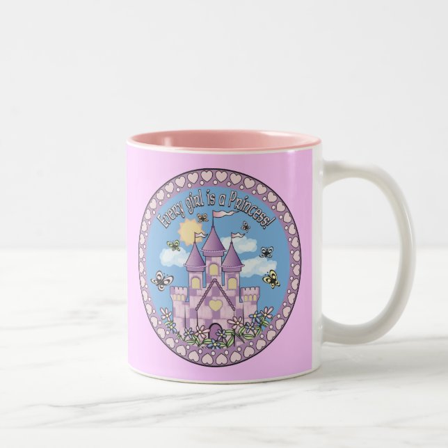 Princess Castle Två-Tonad Mugg (Höger)