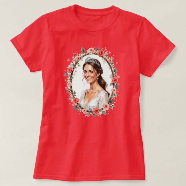Princess Catherine of England, Princess of Wales T Shirt (Design framsida)