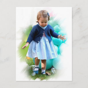 Princess Charllote Elizabeth Walking Vykort