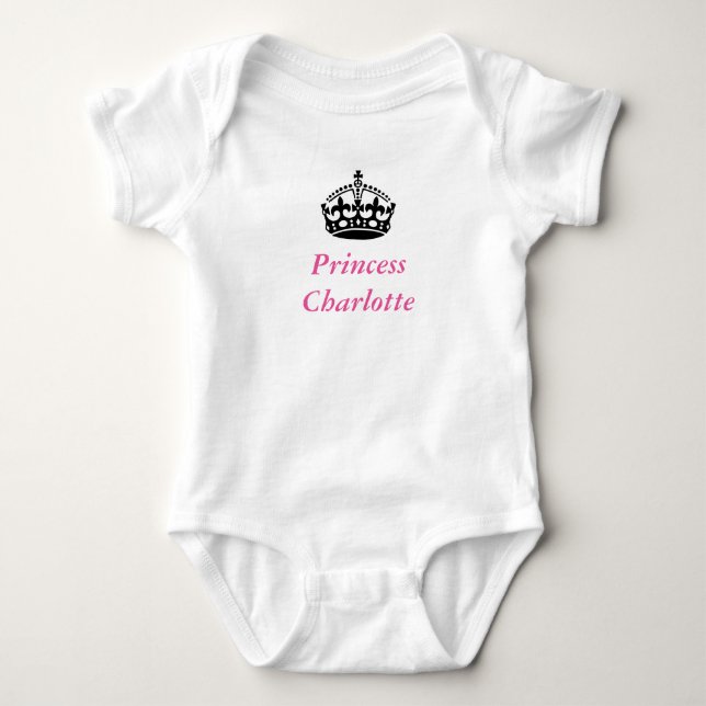 Princess Charlotte baby bodykostdräkt T Shirt (Framsida)
