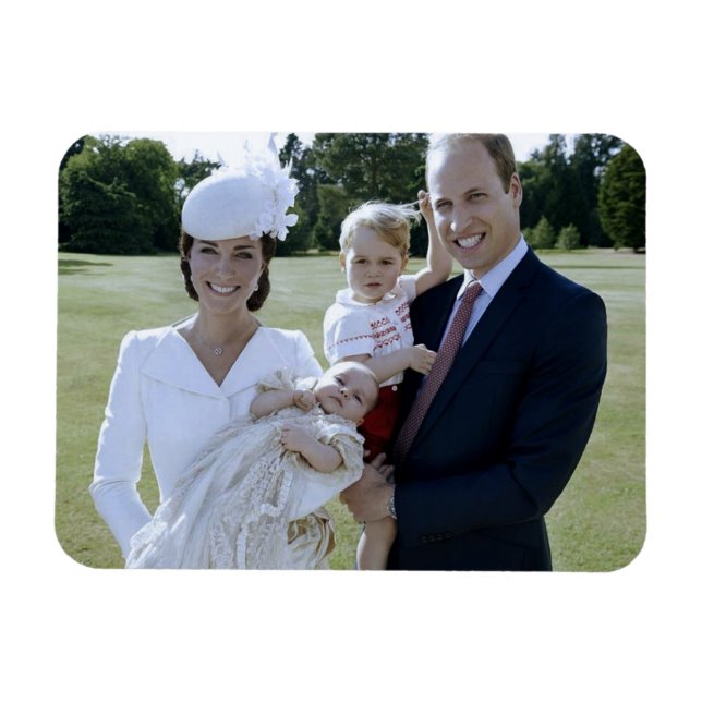 Princess Charlotte christening juli 2015 stilized Magnet (Horisontell)