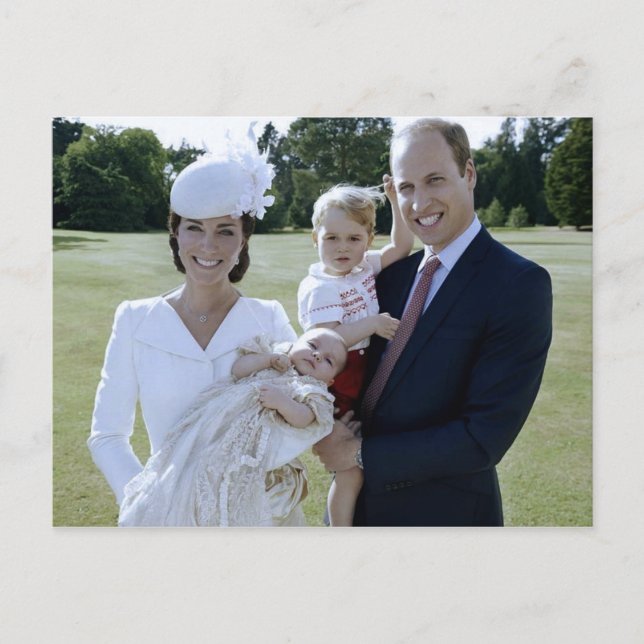 Princess Charlotte christening juli 2015 stilized Vykort (Framsida)