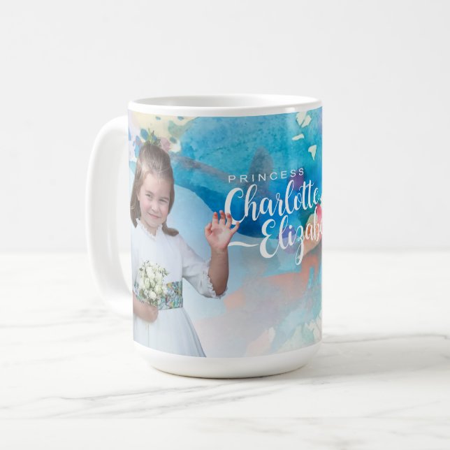 Princess Charlotte Elizabeth 6e År Coffee Mugg (Framsida vänster)