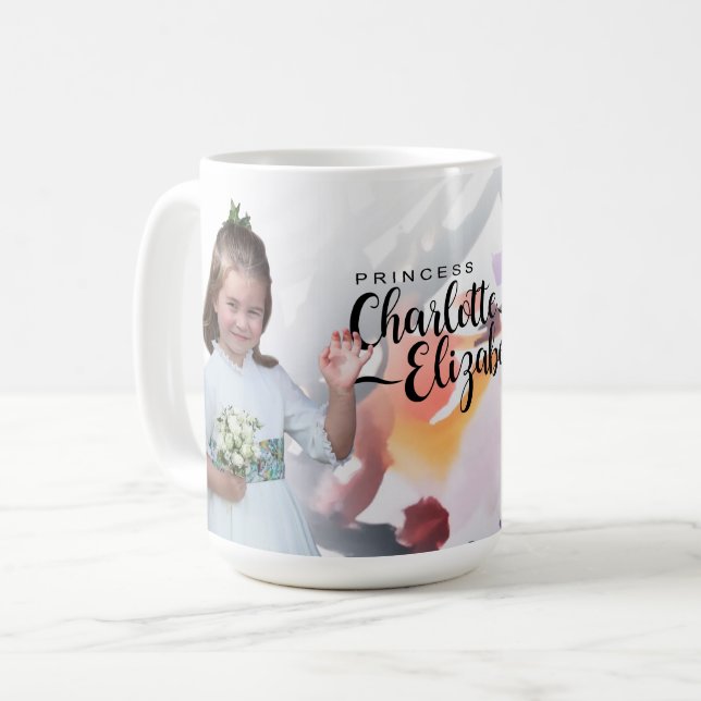Princess Charlotte Elizabeth 6e År Coffee Mugg (Framsida vänster)