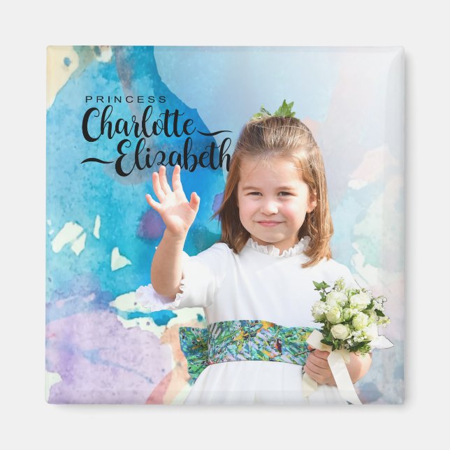 Princess Charlotte Elizabeth 6e Birthday Magnet (Framsidan)