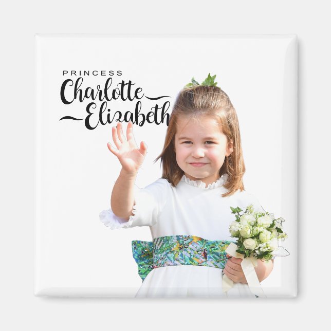 Princess Charlotte Elizabeth 6e Birthday Magnet (Framsidan)
