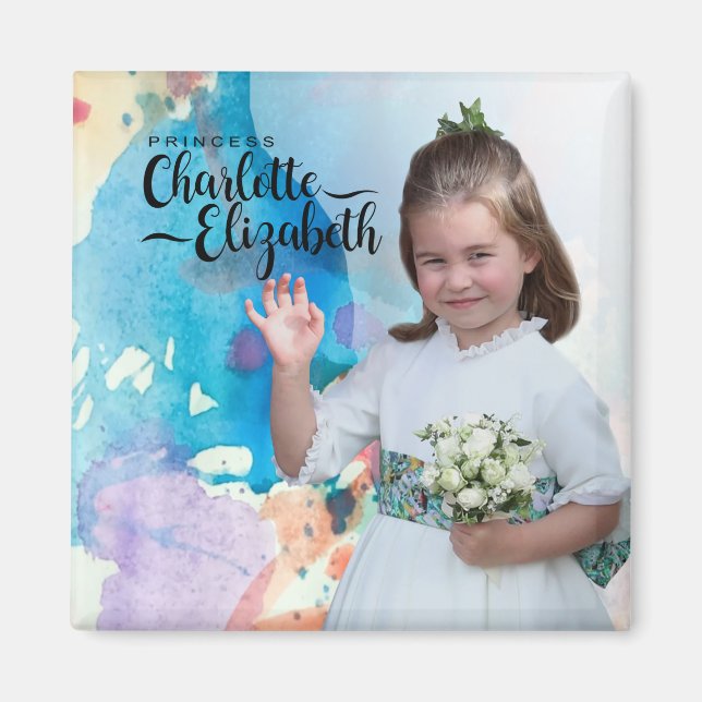 Princess Charlotte Elizabeth 6e Birthday Magnet (Framsidan)