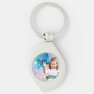 Princess Charlotte Elizabeth 6e Birthday Magnet Swirl Silverfärgad Nyckelring