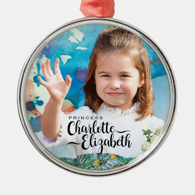 Princess Charlotte Elizabeth 7:e Metall Ornament (Framsidan)
