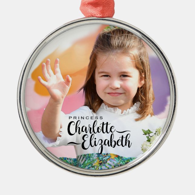 Princess Charlotte Elizabeth 7:e Metall Ornament (Framsidan)
